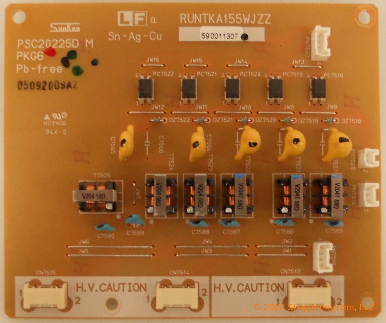 Sharp RUNTKA155WJZZ (PSC20225D, PKG6) Backlight Inverter